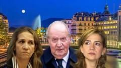 Nuevo cónclave real: Juan Carlos I se reúne en Ginebra con sus hijas Elena y Cristina